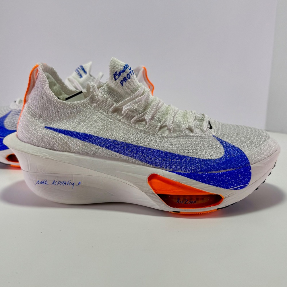 Nike Alphafly 3 Prototype Bowerman White‎ Blue Orange Running Shoes NWT 10.5